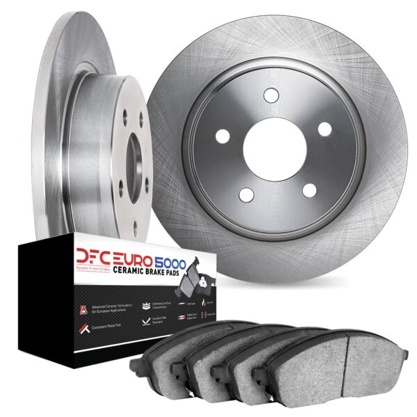 DYN-6602-63015 DFC Rotors with EURO 5000 Ceramic Brake Pads