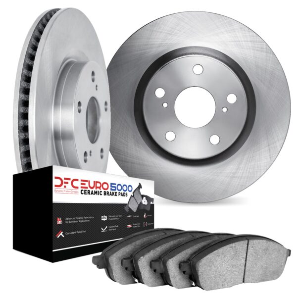 DYN-6602-73266 DFC Rotors with EURO 5000 Ceramic Brake Pads