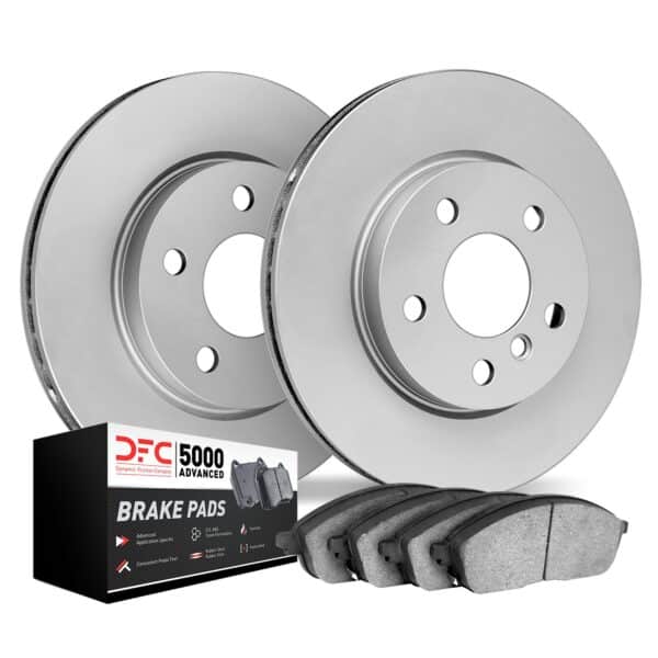 DYN-9502-63016 DFC Hi-Carbon Alloy GEOMET Coated Rotors w/5000 Brake Pads