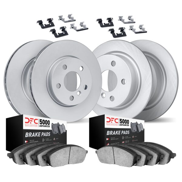 DYN-9514-74044 DFC Hi-Carbon Rotors w/5000 Brake Pads & HW Kit