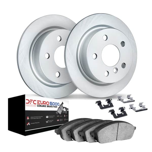 DYN-9612-13443 DFC GEOMET Rotors with EURO 5000 Ceramic Brake Pads includes Hardware