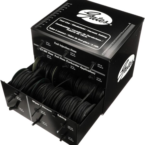 Gates 91184 Vacuum & Fuel Line Hose Merchandiser (w/ 12 Reel Assortment)