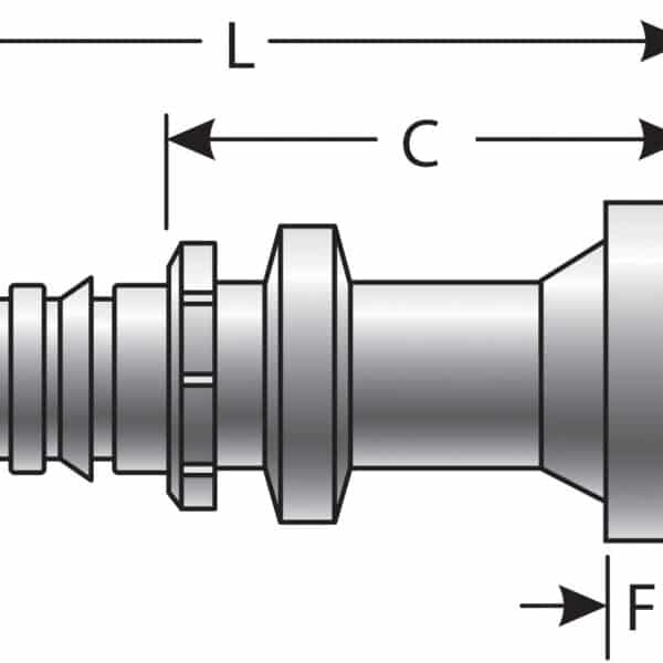 Gates G204001216 Caterpillar Style O-Ring Flange (GlobalSpiral)