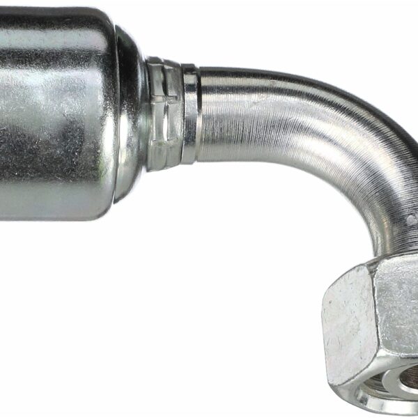 Gates G256550610 Female DIN 24 Cone Swivel - Light Series with O-Ring - 90 Bent Tube (MegaCrimp)