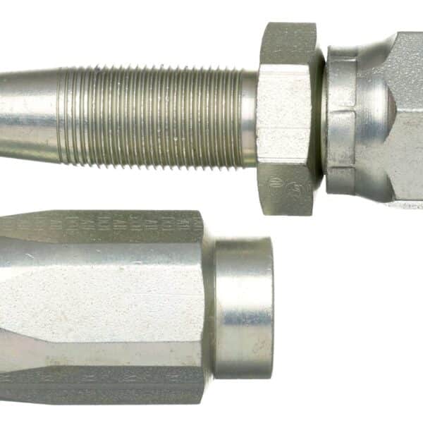 Gates G342100404 Dual Seat Female JIC 37/SAE 45 Flare Swivel - Steel (C5CXH, C5C, C5D & C5M Hose)
