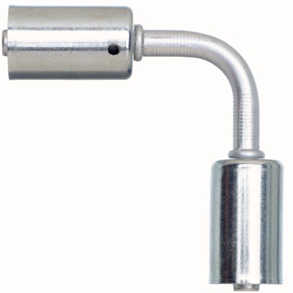 Gates G455371010 Hose Length Extender - 90 Bent Tube - Aluminum (PolarSeal ACA)