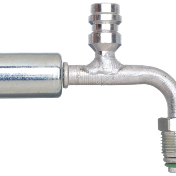 Gates G455821010 Male SAE Tube O-Ring Nut Swivel-R134a Svc Port-90 Bent Tube-Alum (PolarSeal ACA)