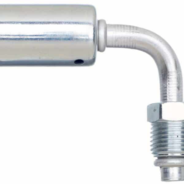 Gates G455850606S Male SAE Tube O-Ring Nut - 90 Bent Tube - Steel (PolarSeal ACA)