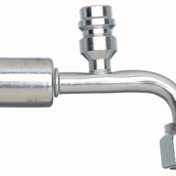 Gates G455890808 Female SAE Tube O-Ring Nut Swivel-R134a Svc Port-90 Bent Tube-Alum PolarSeal ACA