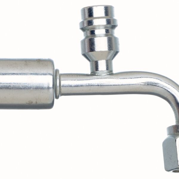 Gates G455891010 Female SAE Tube O-Ring Nut Swivel-R134a Svc Port-90 Bent Tube-Alum PolarSeal ACA