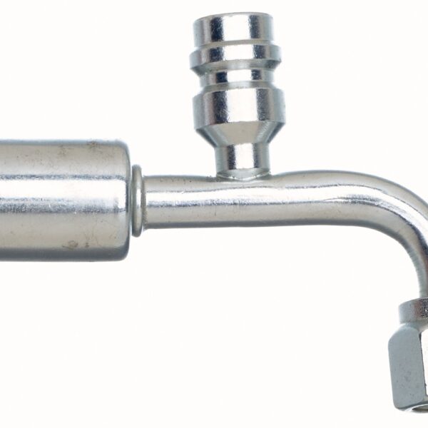 Gates G455891210 Female SAE Tube O-Ring Nut Swivel-R134a Svc Port-90 Bent Tube-Alum PolarSeal ACA