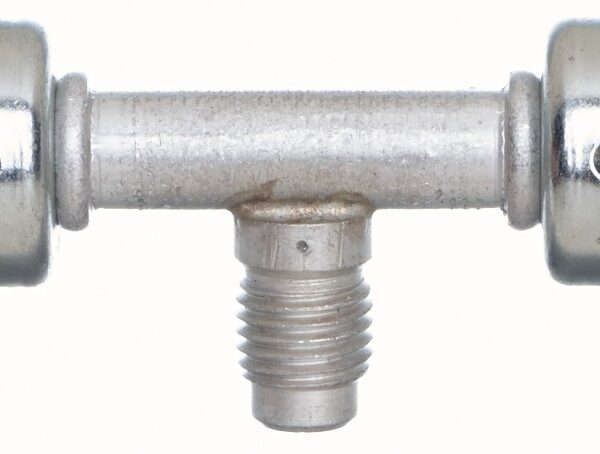 Gates G45954-0606 Hose Splicer with R12 Thread Service Port - Aluminum (PolarSeal ACA)