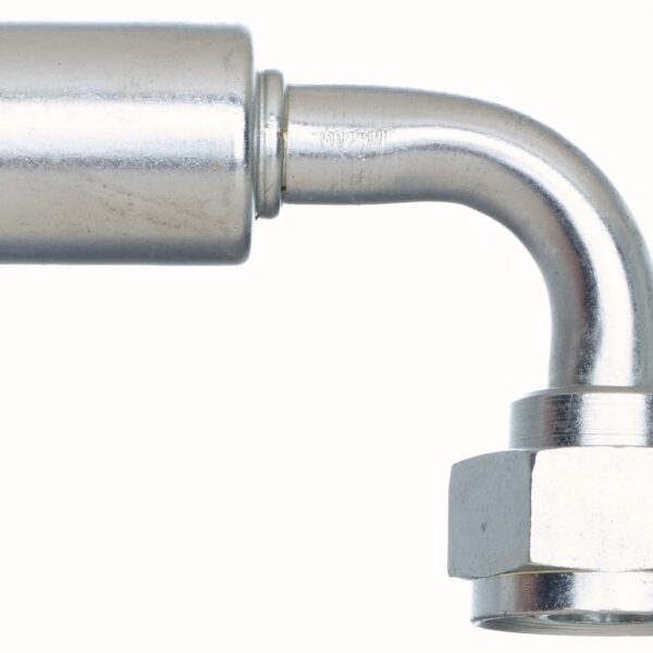 Gates G45958-0810S Compressor Female SAE Tube O-Ring Nut Swivel-90 Bent Tube-Steel (PolarSeal ACA)