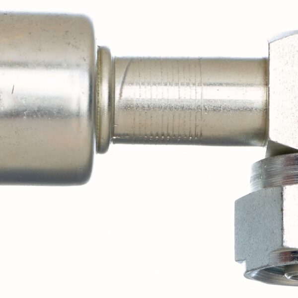 Gates G459590810S Compressor Female SAE Tube O-Ring Nut Swivel - 90 Block - Steel (PolarSeal ACA)