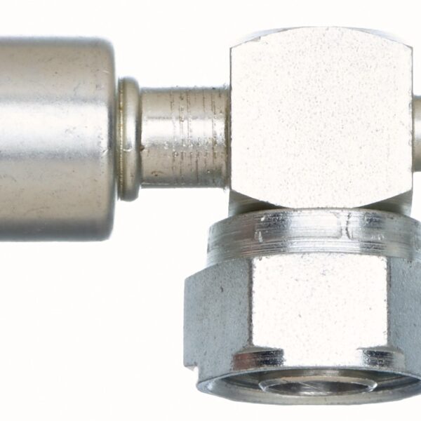 Gates G459601210S Compressor Female Tube O-Ring Nut w/ 134a Svc Port-90 Block-Stl (PolarSeal ACA)