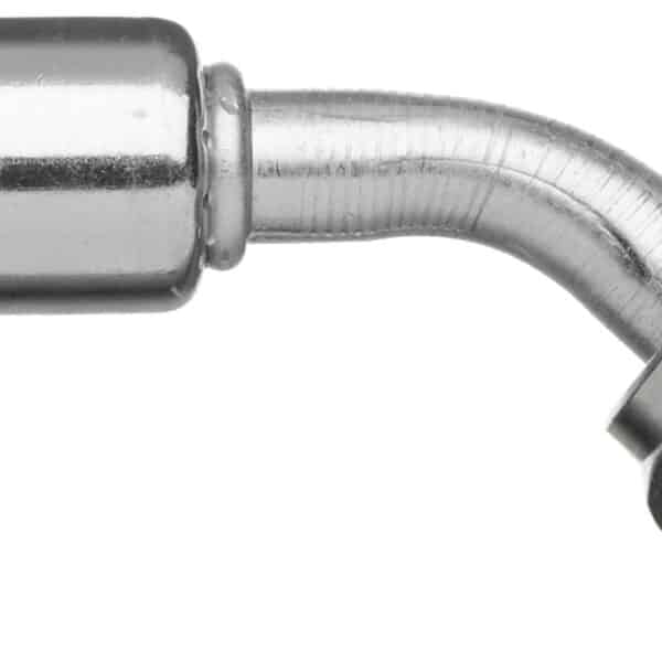 Gates G47591-0606 Female SAE Tube O-Ring Nut Swivel - 45 Bent Tube - Aluminum (PolarSeal II ACB)