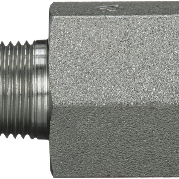 Gates G601320408 Male Pipe NPTF to Female Pipe NPTF Increasing Bushing - Long (SAE to SAE)