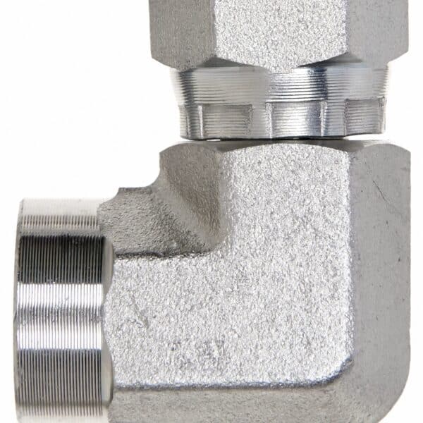 Gates G60164-0404 Female Pipe NPTF to Female Pipe Swivel NPSM - 90 (SAE to SAE)