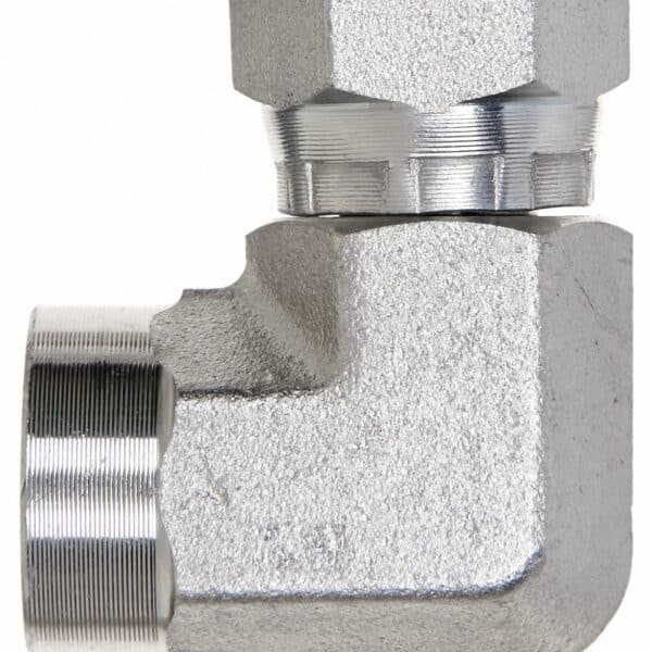 Gates G601640808 Female Pipe NPTF to Female Pipe Swivel NPSM - 90 (SAE to SAE)
