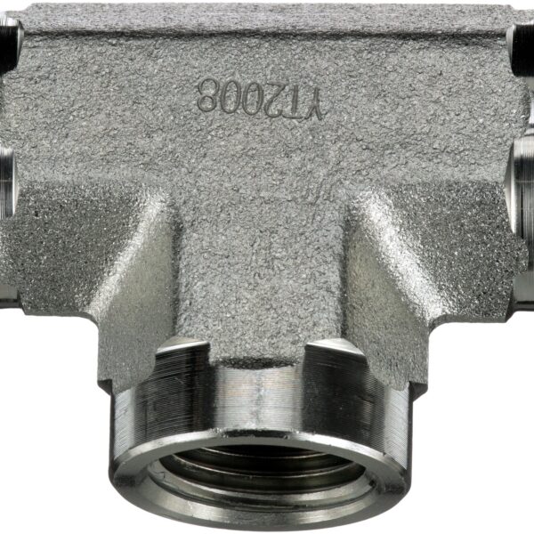 Gates G601810808 Female Pipe NPTF - Tee (SAE to SAE)