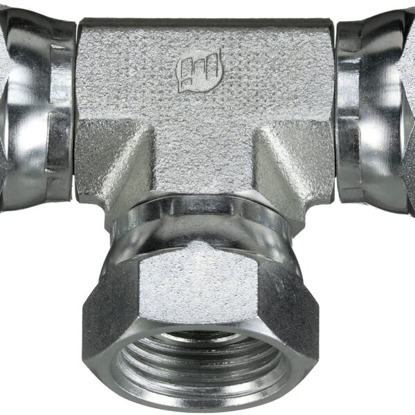 Gates G601840606 Female Pipe Swivel NPSM - Tee (SAE to SAE)