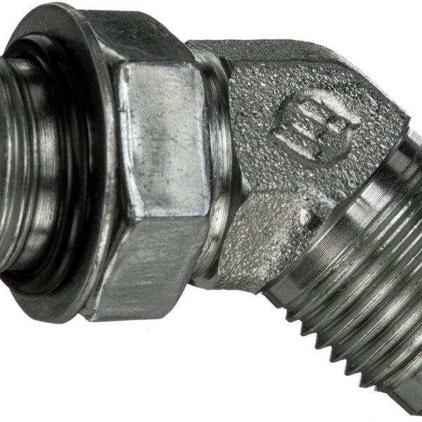 Gates G603081210 Male O-Ring Boss to Male JIC 37 Flare - 45 (SAE to SAE)