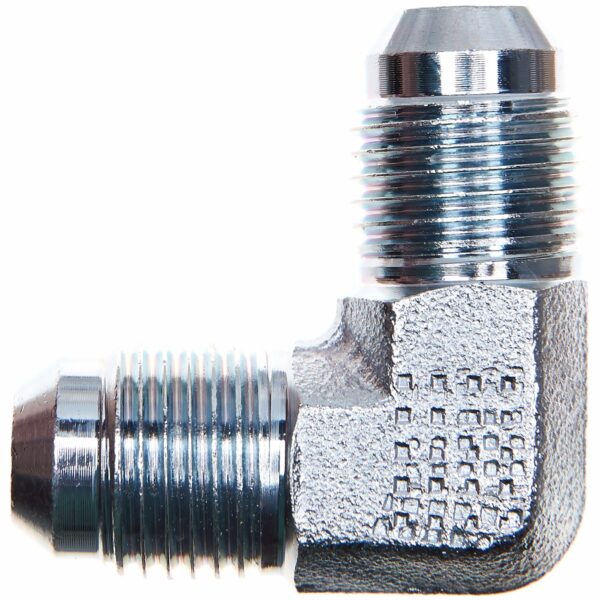Gates G604170404 Male JIC 37 Flare to Male JIC 37 Flare - 90 (SAE to SAE)