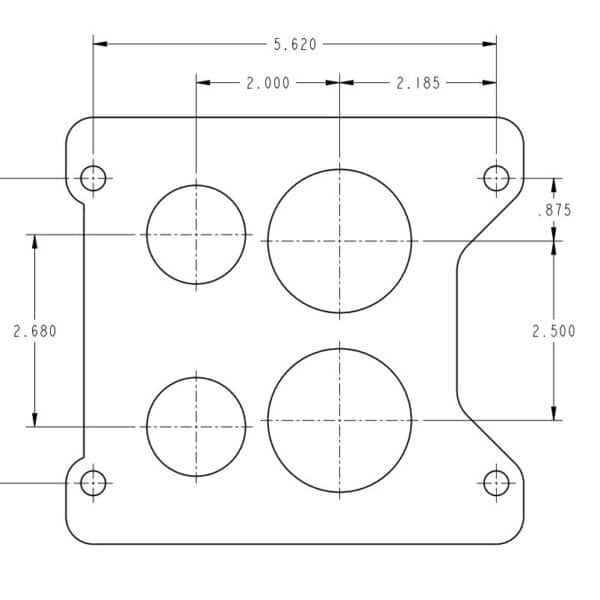 HOL-0-80555S Holley Aluminum Spread-Bore Carburetor