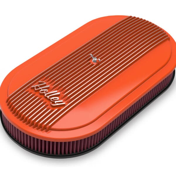 HOL-120-403 Holley Vintage Series Oval Air Cleaner - Factory Orange Machined