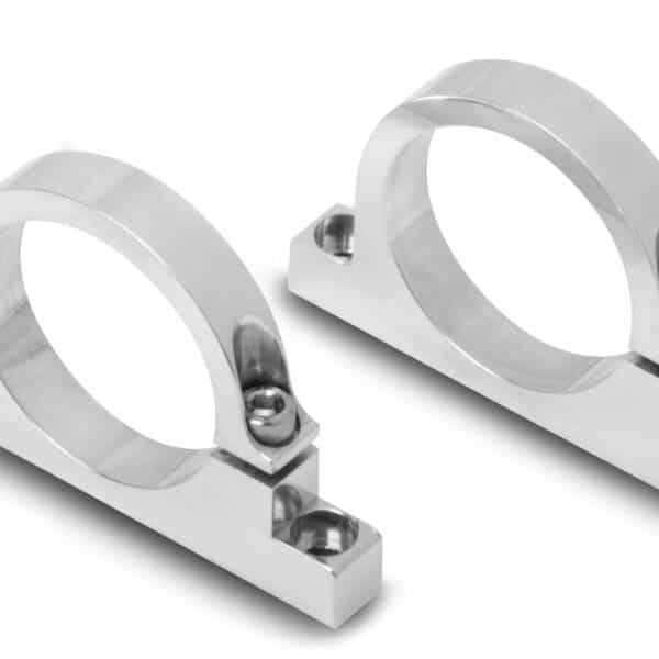 HOL-162-574S Polished Mounting Bracket for HP and VR Series Billet Fuel Filters