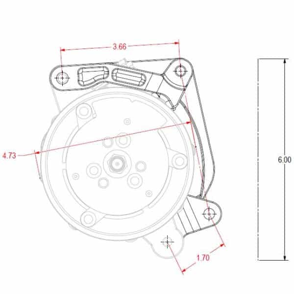 HOL-20-210 Holley Low Mount A/C Brackets for the Gen 5 LT4/LT1 Dry Sump Engines