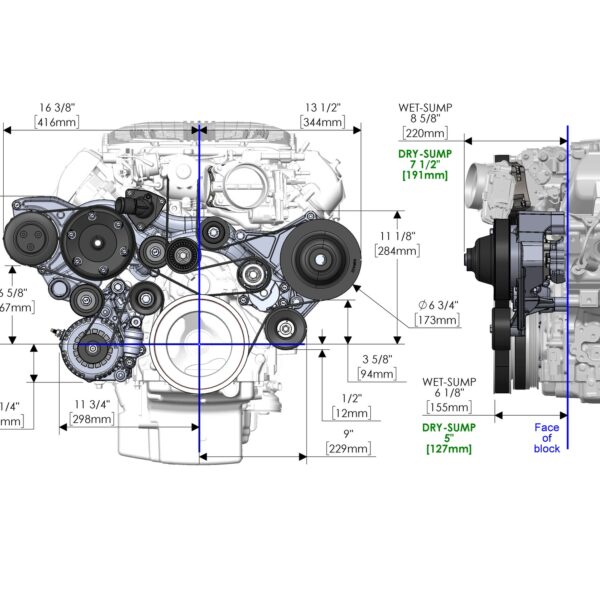 HOL-20-220 Holley Premium Mid-Mount Complete Accessory System