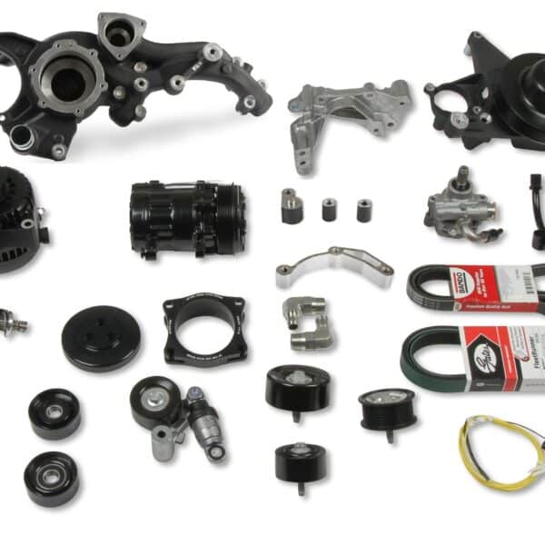 HOL-20-220BK Holley Premium Mid-Mount Complete Accessory System -