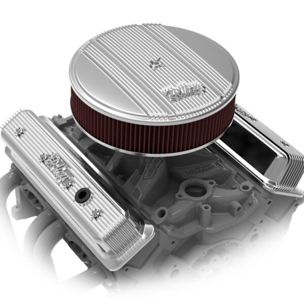 HOL-241-248 Holley Vintage Finned Valve Cover - "Holley" Script