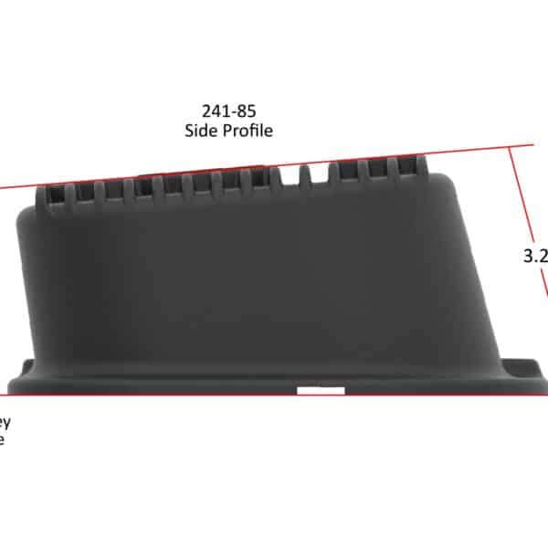 HOL-241-85 Holley M/T Valve Covers - Vintage Style - Finned - BBC - Satin Black