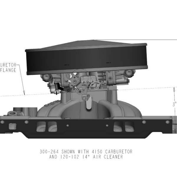 HOL-300-264 Holley SBC 4150 Single Plane Intake Manifold