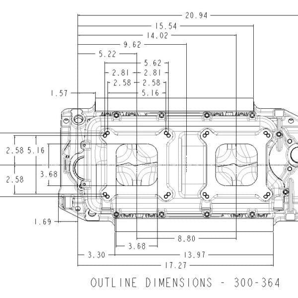 HOL-300-964 Holley Hi-Ram EFI Intake Manifold Kit - Big Block Chevy