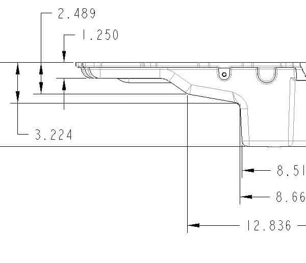 HOL-302-4BK Holley GM LS Swap Oil Pan - 4WD / Truck / Off-Road - Black