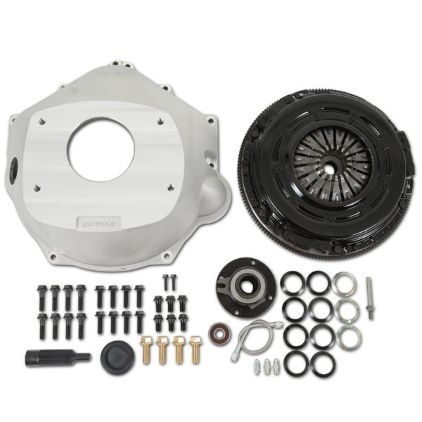 HOL-319-504 Holley Complete Transmission Installation Kit - 6-Bolt LS Engine to TKX / TKO