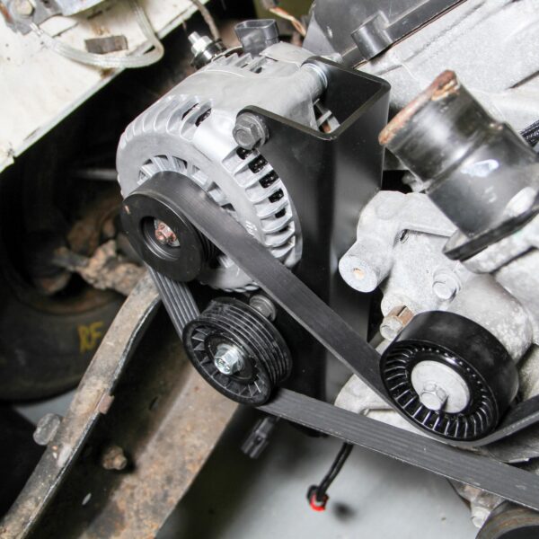 HOL-97-368 Holley Gen III Hemi Alternator Relocation Bracket - Fits Holley Alternator