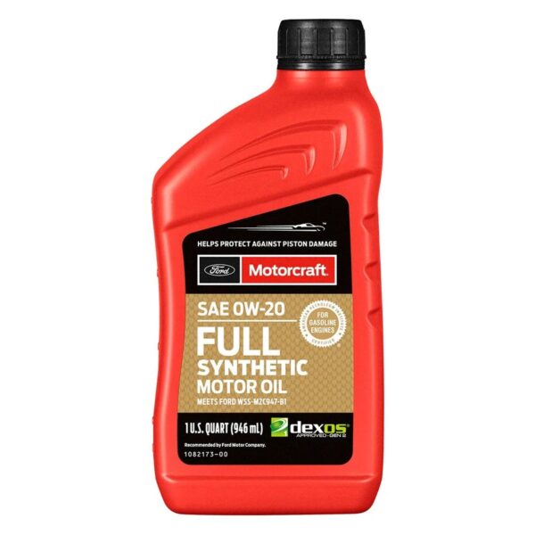Motorcraft XO0W20QFS - SAE 0W-20 Full Synthetic Motor Oil 1 Quart