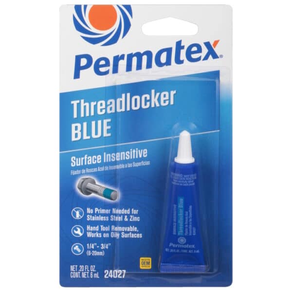 Permatex® 24027 Surface Insensitive Threadlocker Blue, 6 Ml