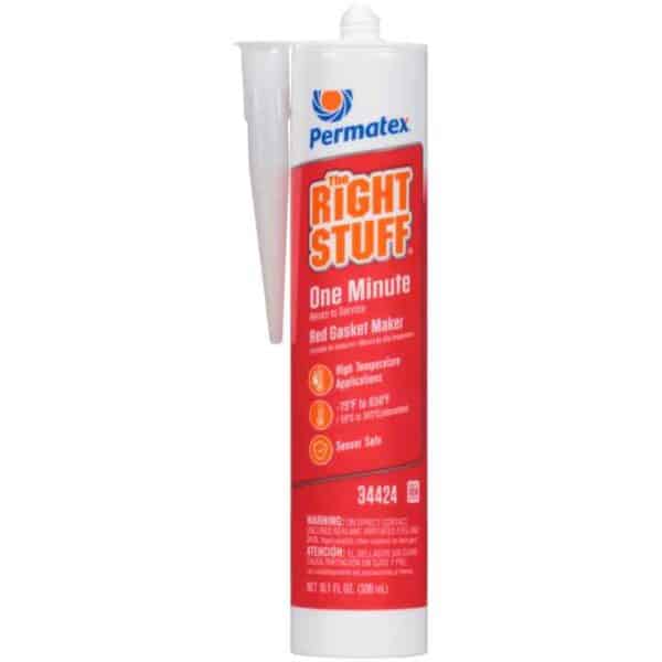 Permatex 34424 The Right Stuff Red 1 Minute Gasket Maker, 10 OZ