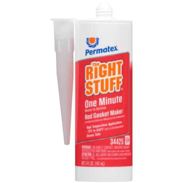 Permatex 34425 The Right Stuff Red 1 Minute Gasket Maker, 5 OZ