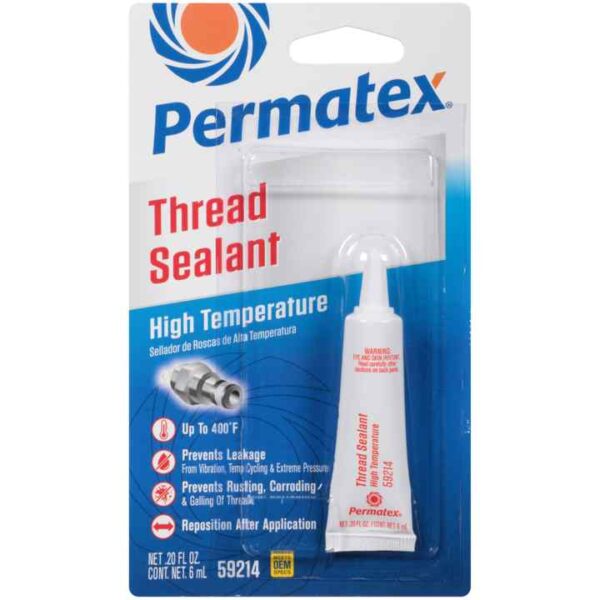 Permatex® 59214 High Temperature Thread Sealant, 6 Ml