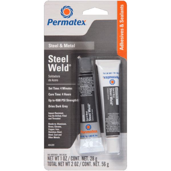 Permatex Steel Weld Epoxy, 2 Oz