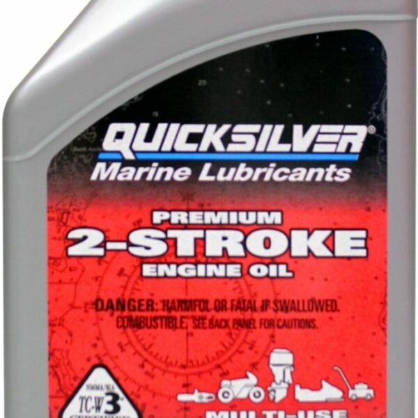 Quicksilver by Mercury Marine 858021 2 Stroke Outboard Oil TCW3 32 Fl Oz