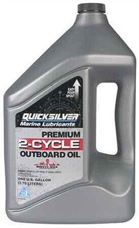 Quicksilver by Mercury Marine Premium 2-Cycle Outboard Oil 3.78 Ltr 2 Stroke 92-858022Q01