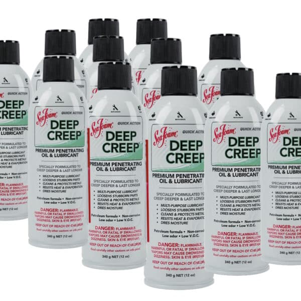Sea Foam Deep Creep Elite Multi-Use Lubricant Oil, Loosens, Cleans, Protect, Box of 12, DC14~12
