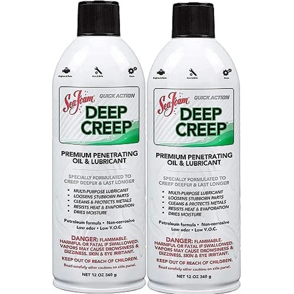 Sea Foam Deep Creep Elite Multi-Use Lubricant Oil, Loosens, Cleans, Protect, Pack of 2, DC14-2